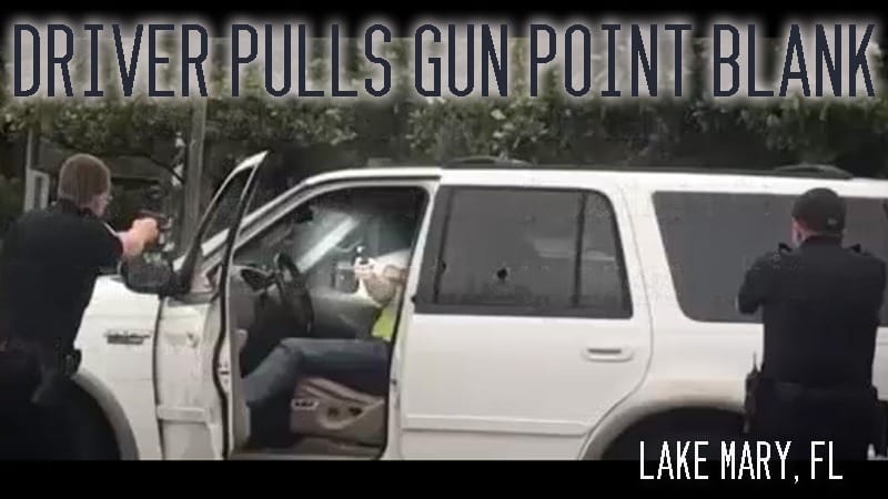 Lake Mary, FL – Driver Pulls Gun Point Blank
