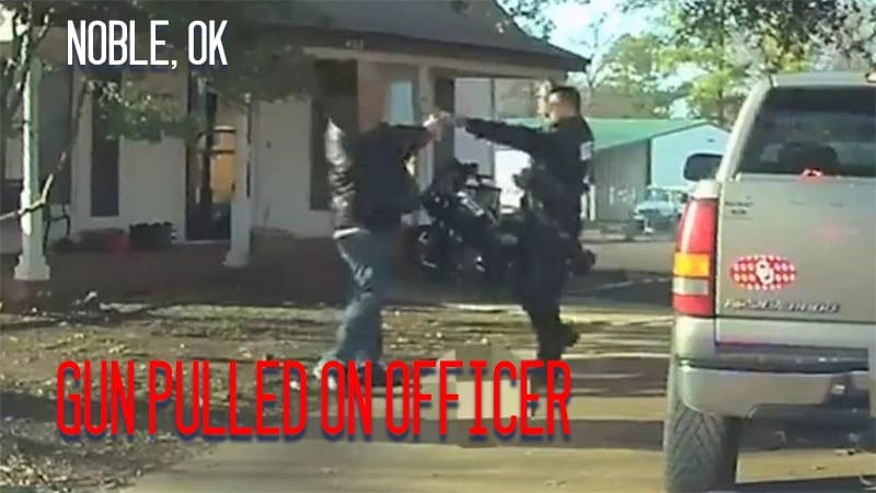 Noble, OK – Gun Pulled on Officer