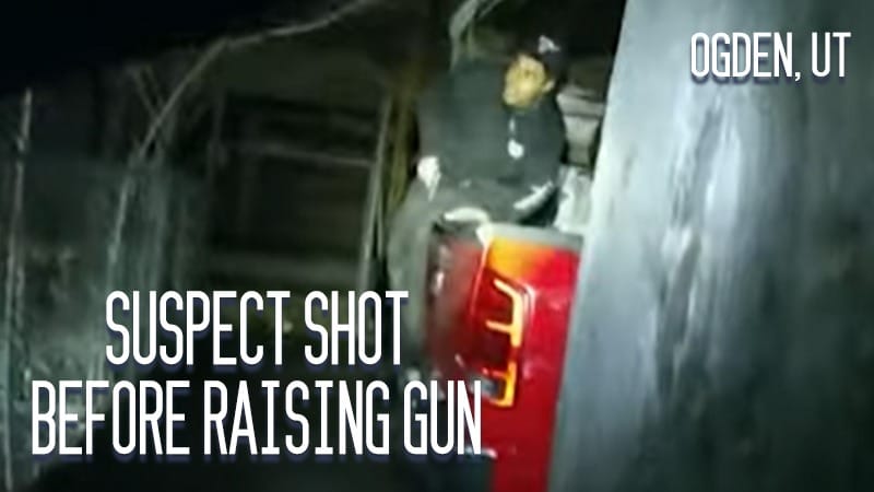 Ogden, UT – Suspect Shot Before Raising Gun