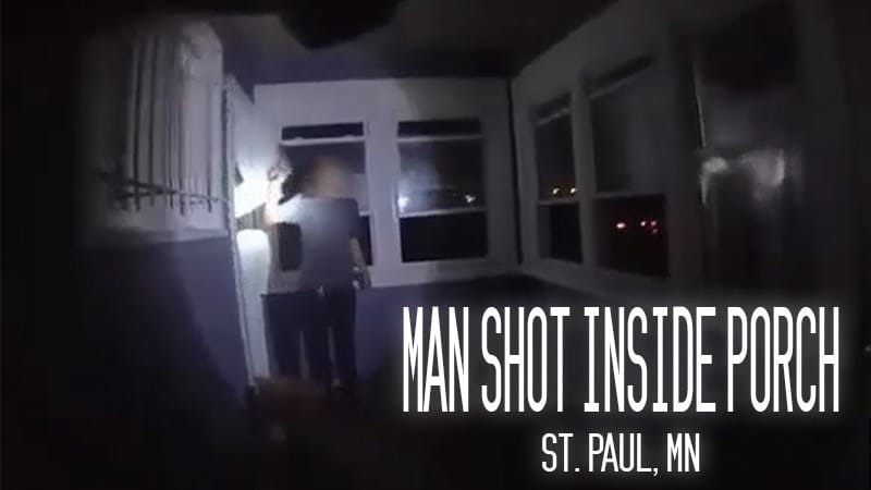 St. Paul, MN – Man Shot Inside Porch